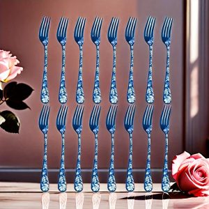 16-Piece Stainless Steel Fork Set ?C Durable Dinner Forks, Steak Forks, Fruit & Dessert Forks ?C Great for Home, Kitchen, Restaurant ?C Mirror-Polished, Dishwasher Safe, High-Quality Cutlery Gift Set