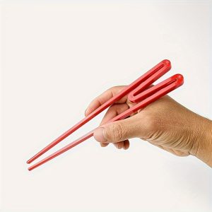 Easy-Grip Reusable Training Chopsticks - Durable Plastic, Perfect for Beginners & Enthusiasts