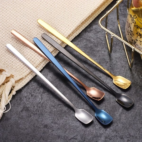 Pack of 5 Coffee Stirring Spoons, 304 Stainless Steel